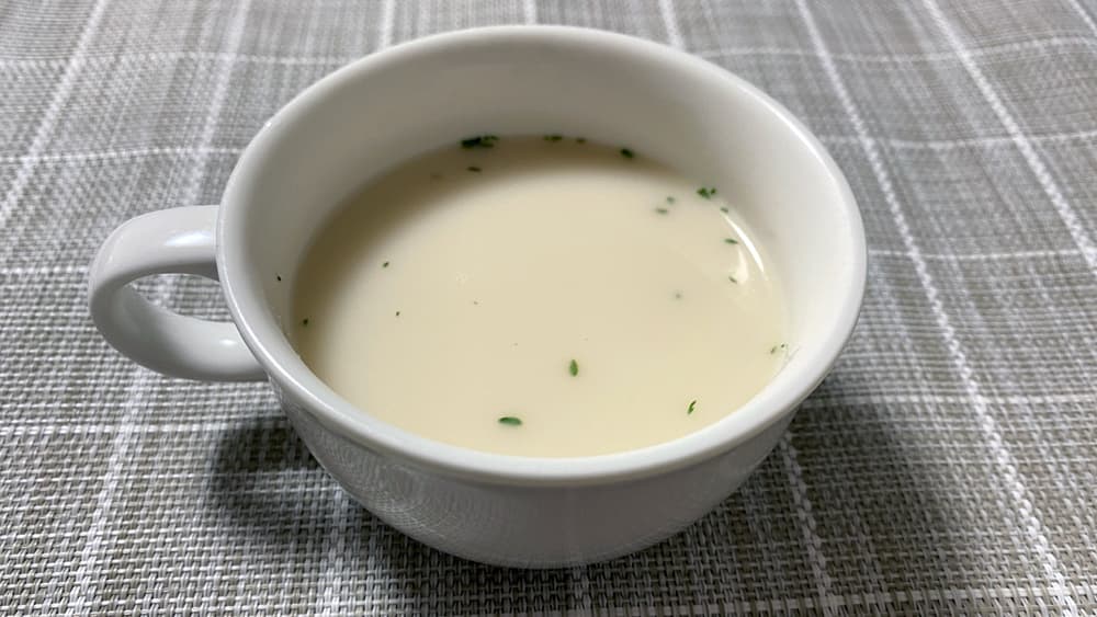 たまねぎクリーミースープ完成